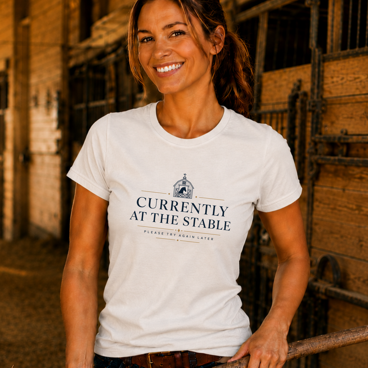 At The Stable - Country - Large Print