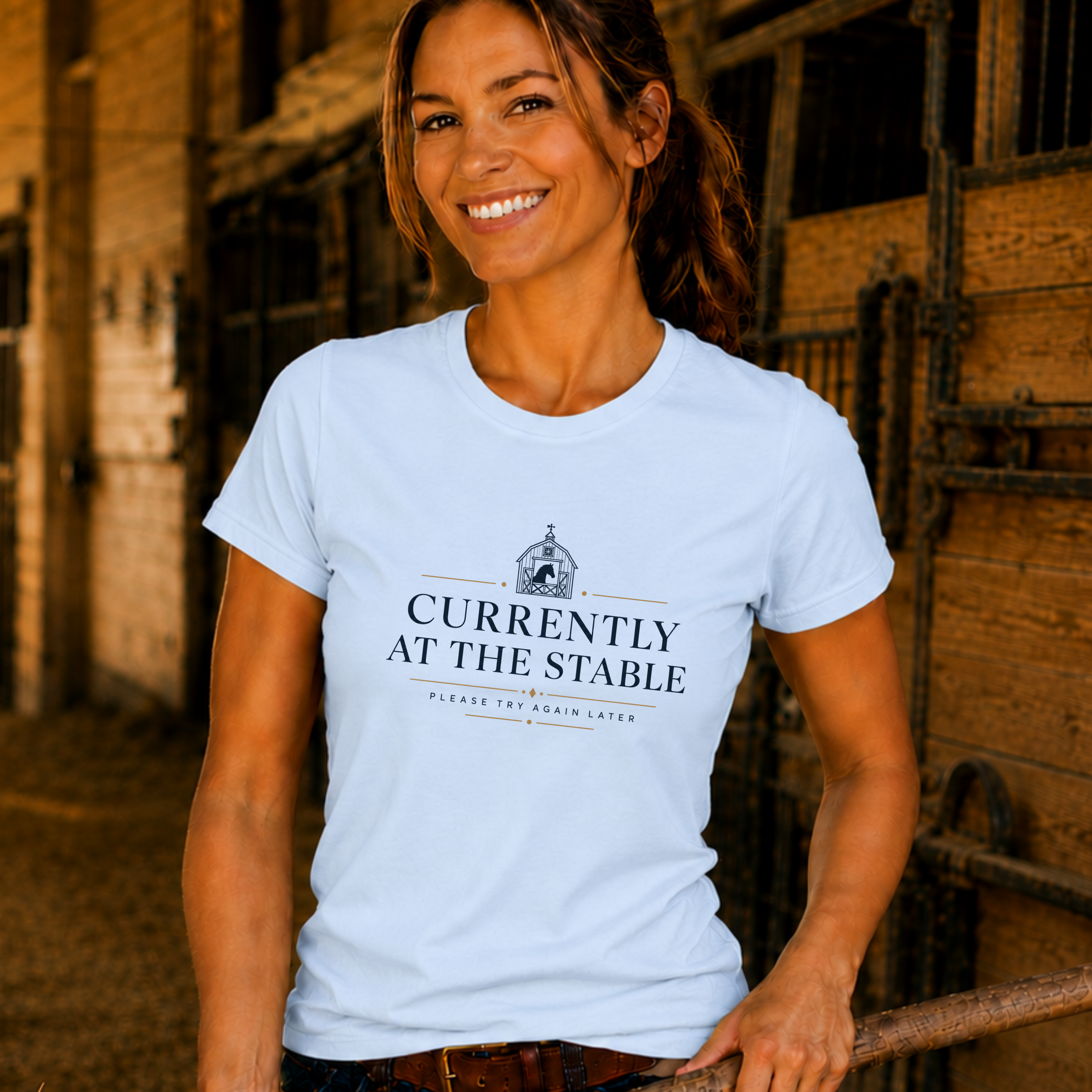 At The Stable - Country - Large Print