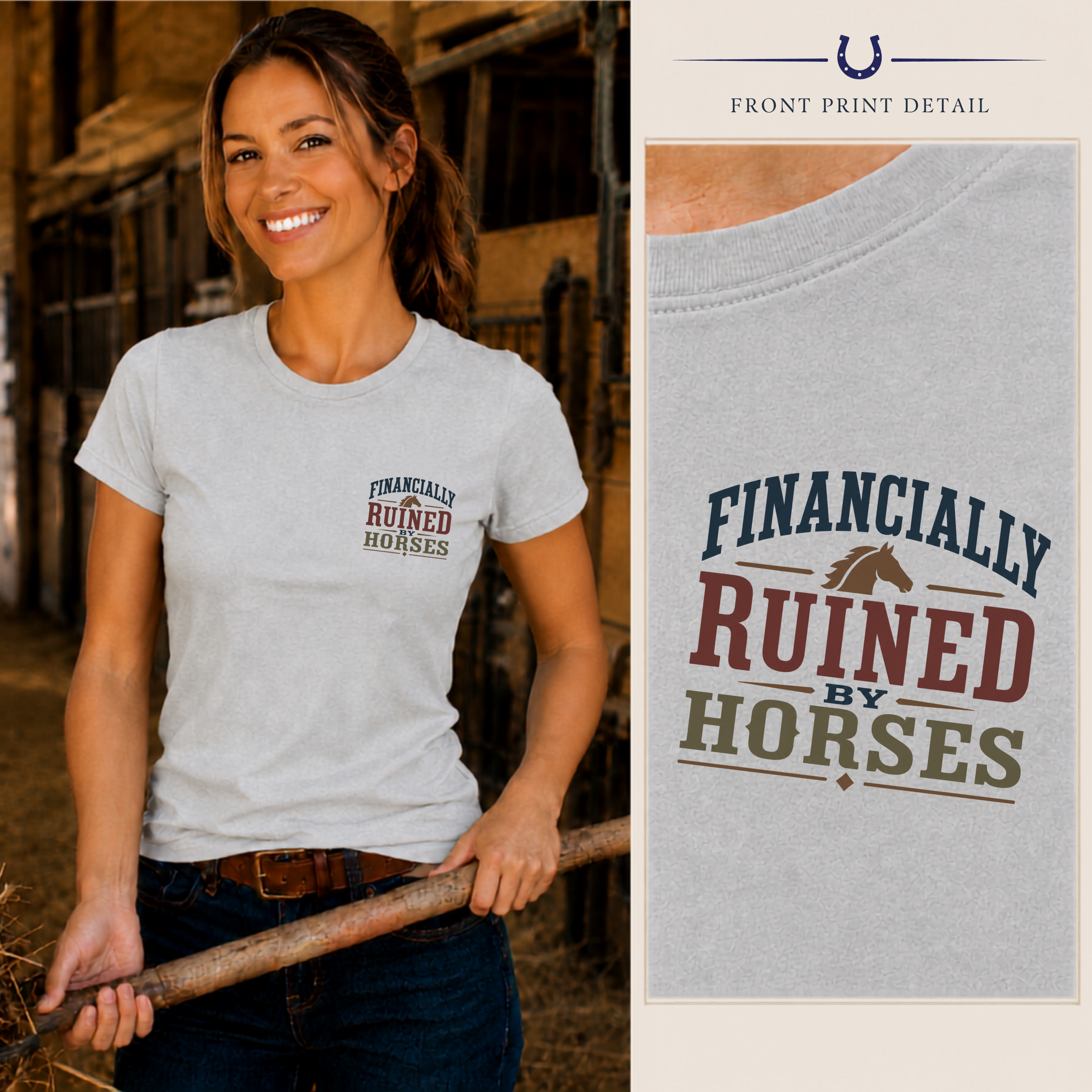 Ruined By Horses - Vintage
